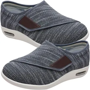 Diabetic Shoes for Men Extra Wide Width, Swollen Feet Shoes for Neuropathy Walking Shoes for Diabetics Pain Relief Lightweight Loafer Slip On Boat Wide Fit Trainers Men