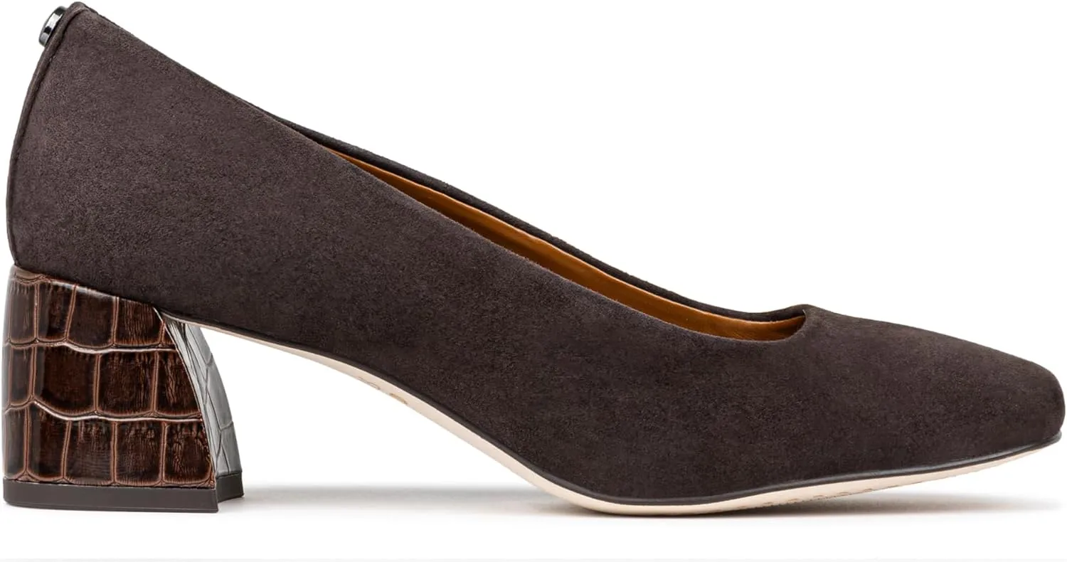 Donald Pliner Women's Aquarius 2" Block Heels, Square Closed Toe Chunky Heels for All Day Wear