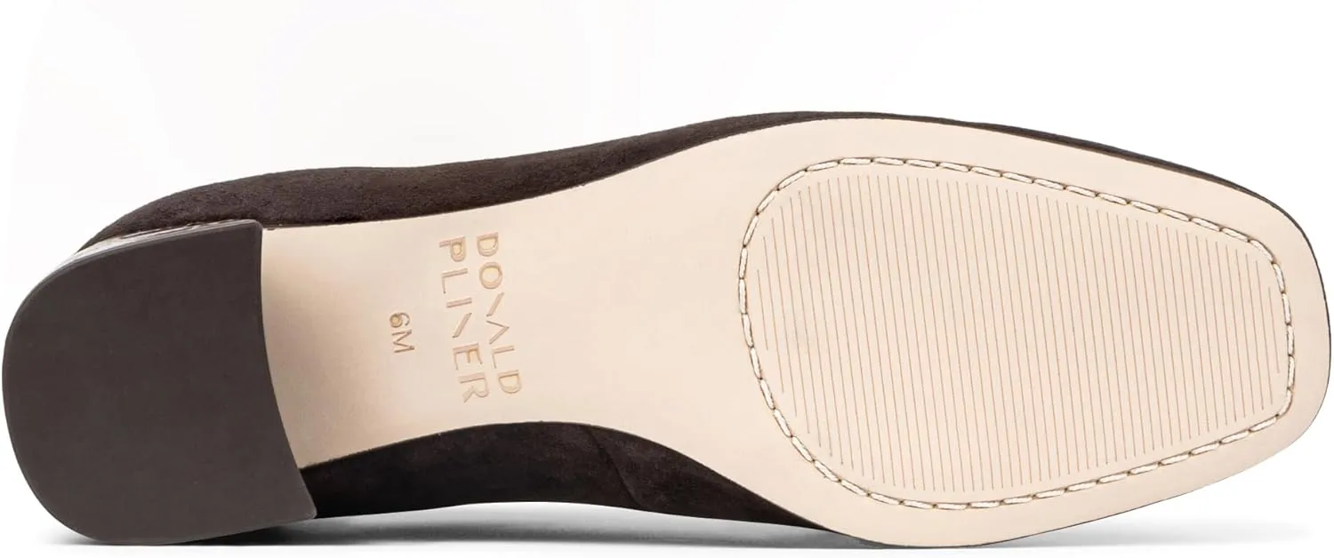 Donald Pliner Women's Aquarius 2" Block Heels, Square Closed Toe Chunky Heels for All Day Wear
