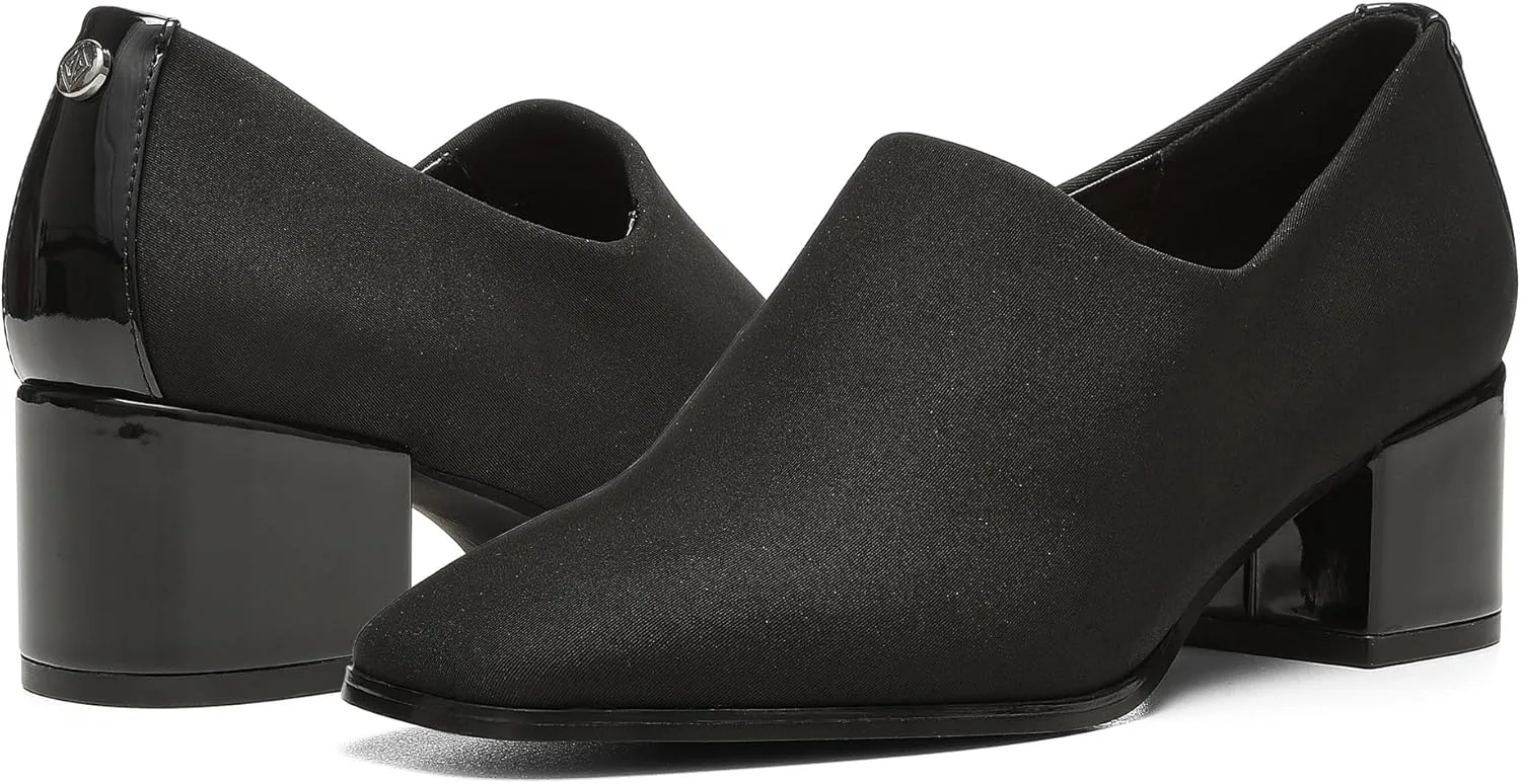 Donald Pliner Women's Keesa Mid Heel Pump – Stretch Fabric Shoes Dress, Booties, Ankle Boots