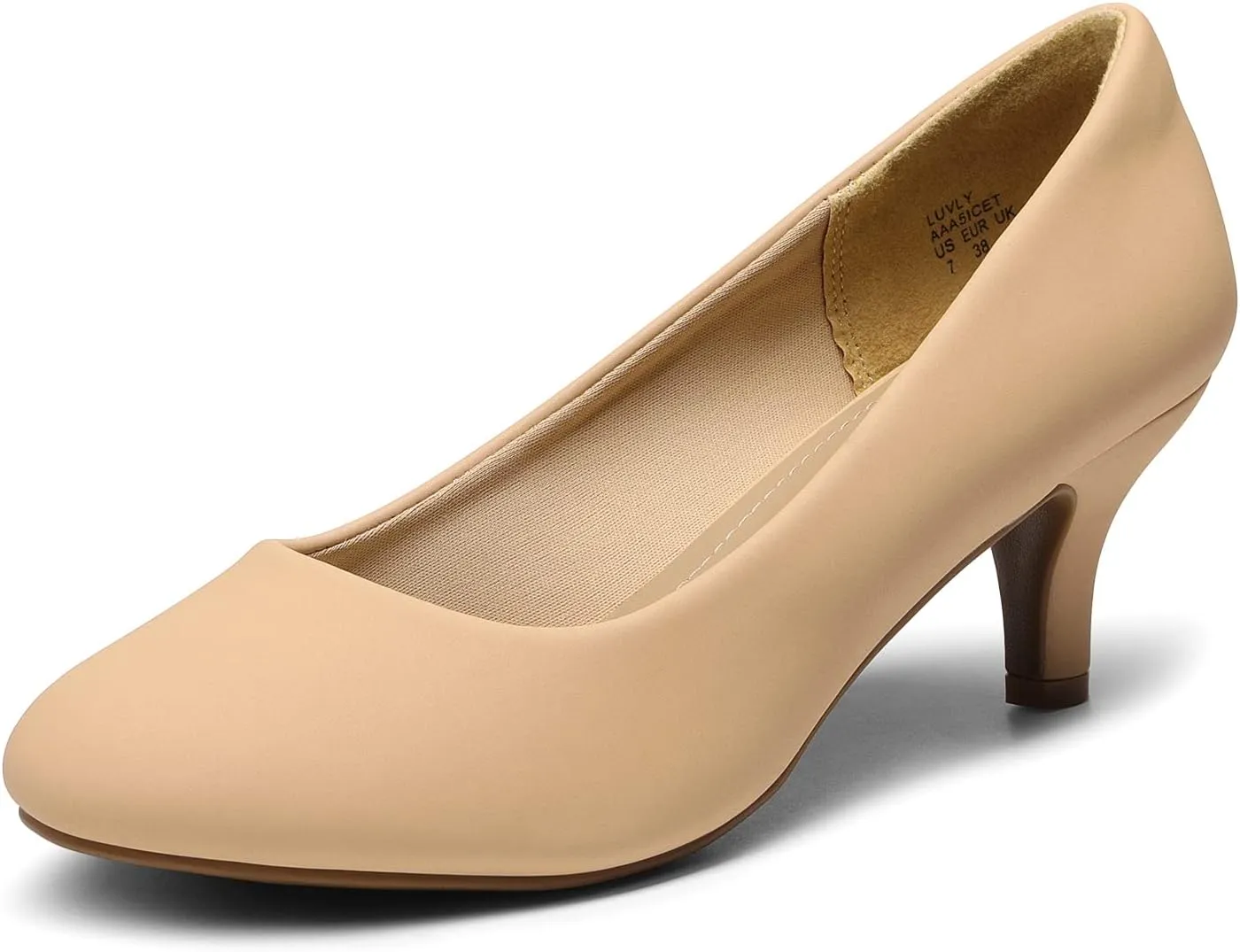 DREAM PAIRS Women's Dress Comfortable Low Heel Pump Shoes