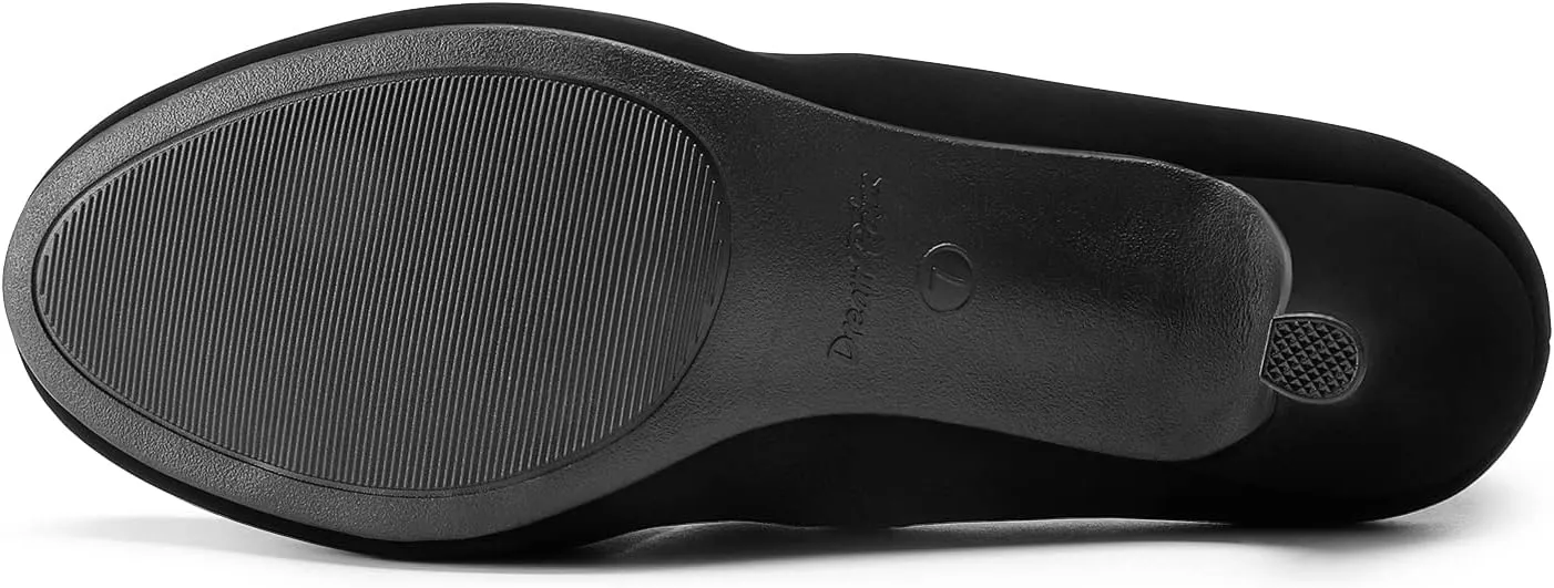 DREAM PAIRS Women's Dress Comfortable Low Heel Pump Shoes