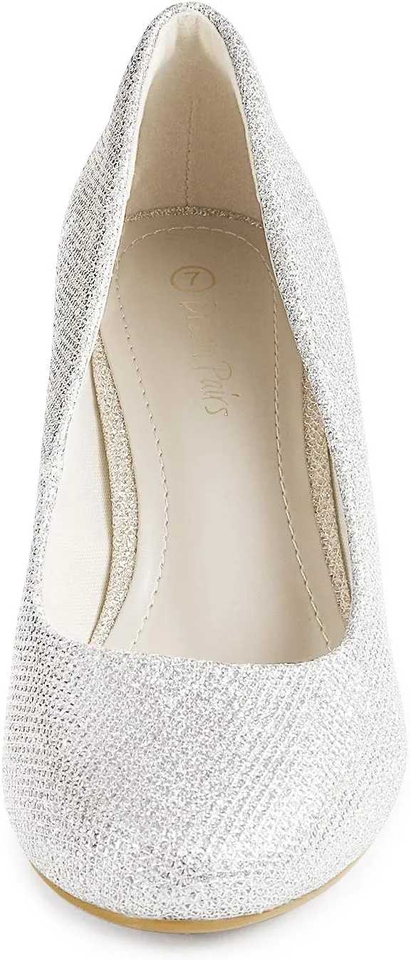 DREAM PAIRS Women's Dress Comfortable Low Heel Pump Shoes