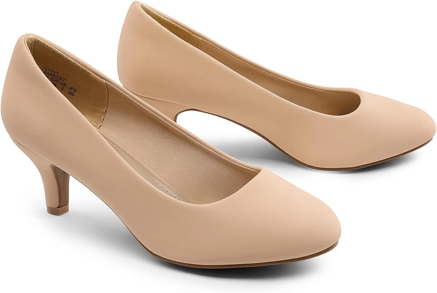 DREAM PAIRS Women's Dress Comfortable Low Heel Pump Shoes