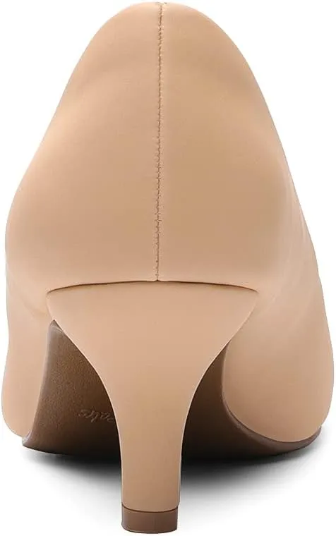 DREAM PAIRS Women's Dress Comfortable Low Heel Pump Shoes