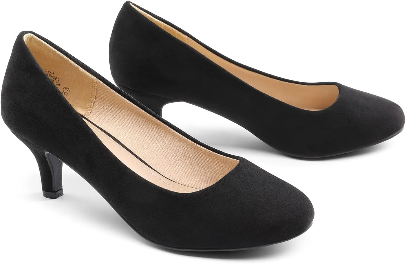 DREAM PAIRS Women's Dress Comfortable Low Heel Pump Shoes
