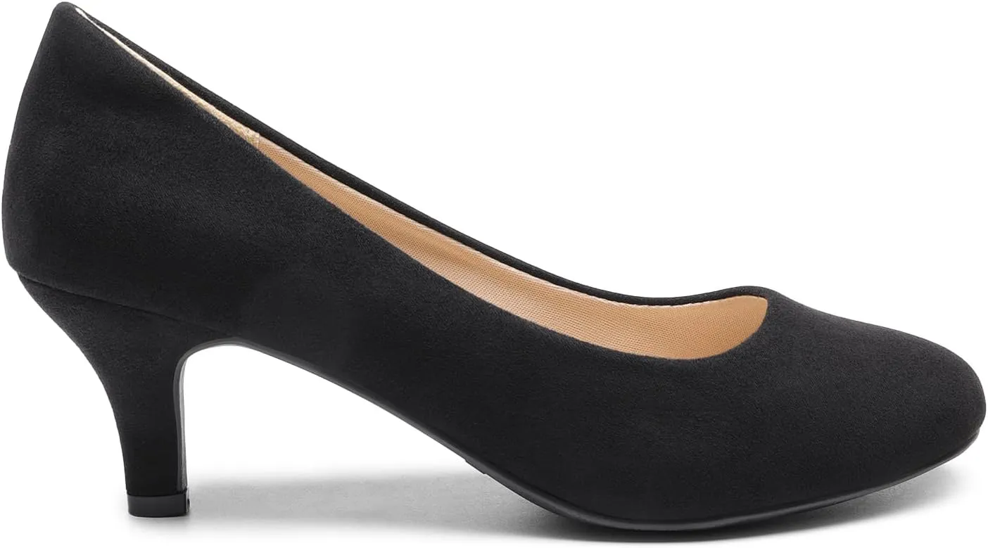 DREAM PAIRS Women's Dress Comfortable Low Heel Pump Shoes
