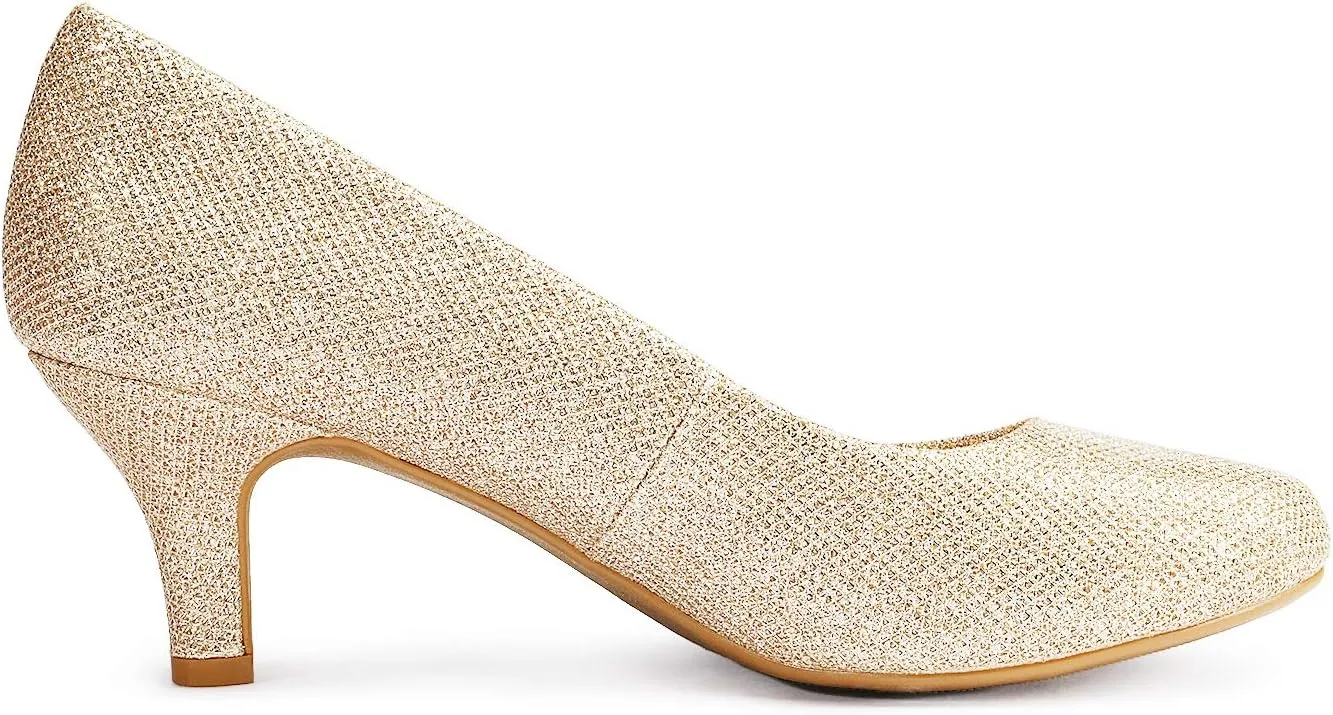 DREAM PAIRS Women's Dress Comfortable Low Heel Pump Shoes