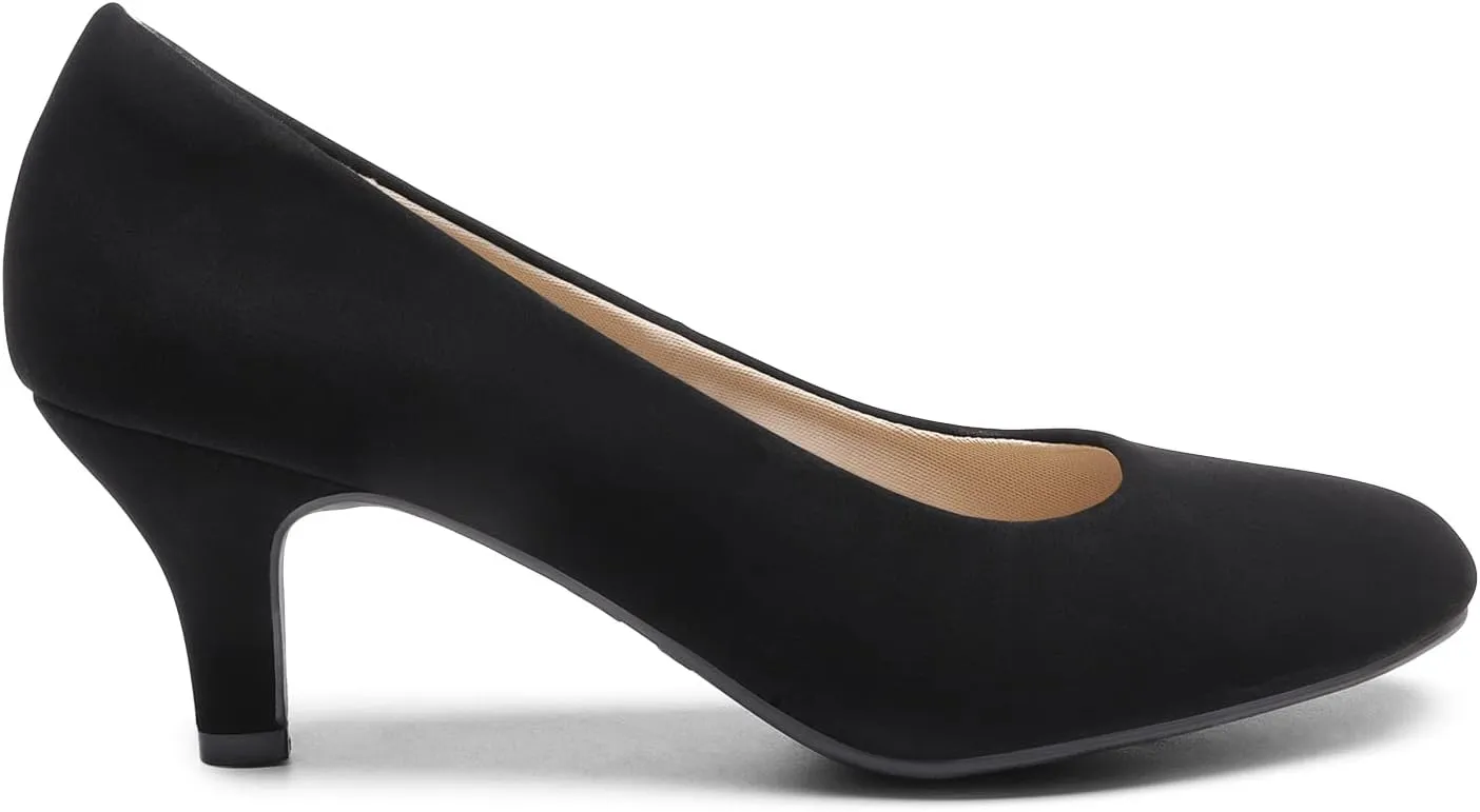 DREAM PAIRS Women's Dress Comfortable Low Heel Pump Shoes