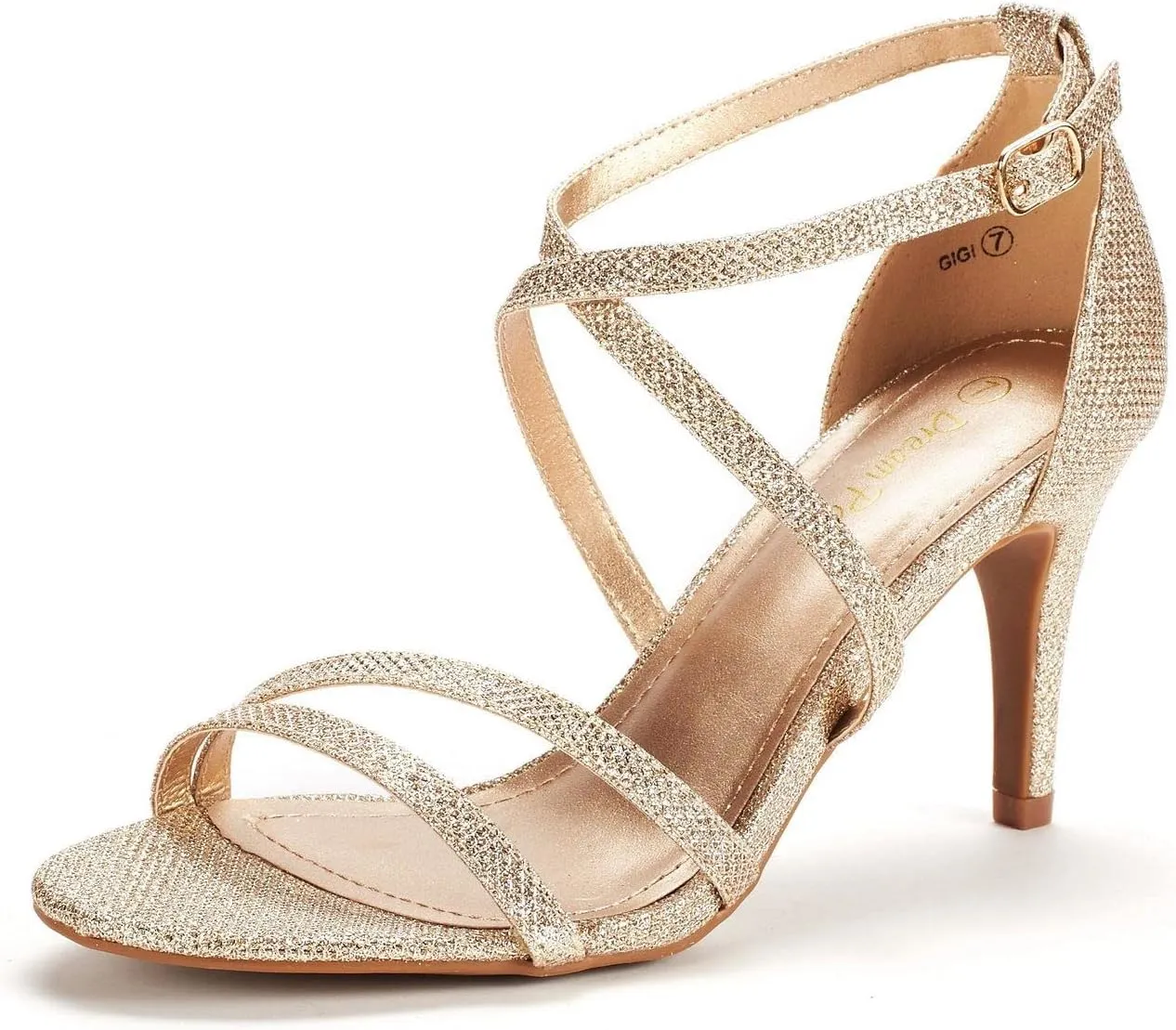DREAM PAIRS Women's GIGI Fashion Stilettos Open Toe Pump Heel Sandals