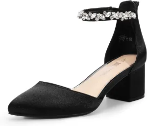 DREAM PAIRS Women's Low Heel Pump Shoes