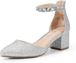 DREAM PAIRS Women's Low Heel Pump Shoes