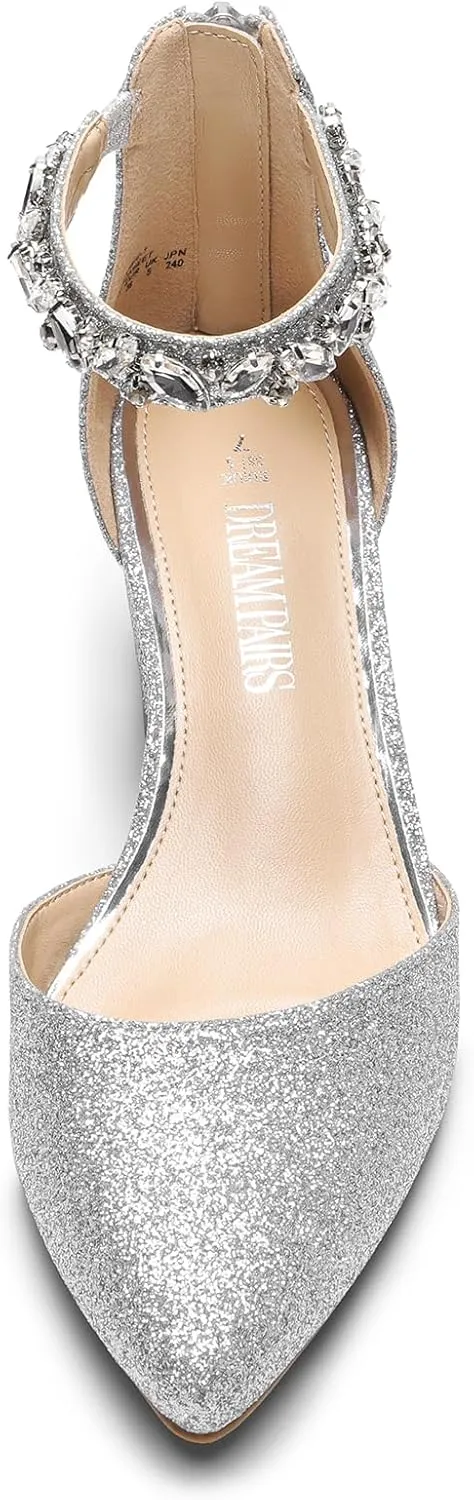 DREAM PAIRS Women's Low Heel Pump Shoes