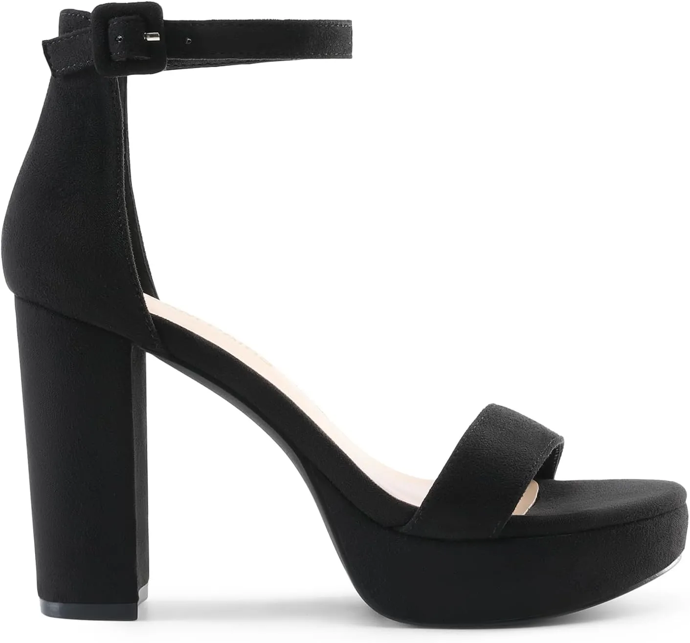DREAM PAIRS Women's Platform Chunky High Heeled Sandals Open Toe Block Heels Ankle Strap Dress Shoes for Wedding Party Evening