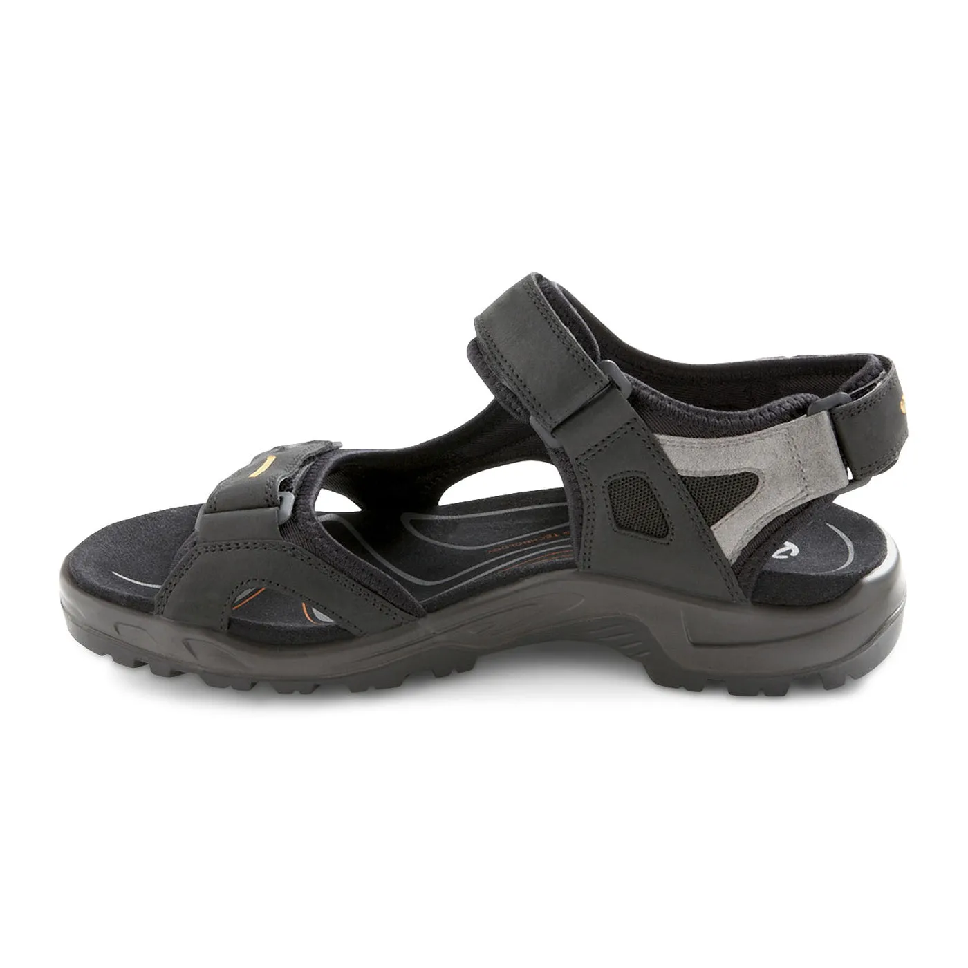 Ecco men's 069564-50034 Yucatan sandal black/mole/black