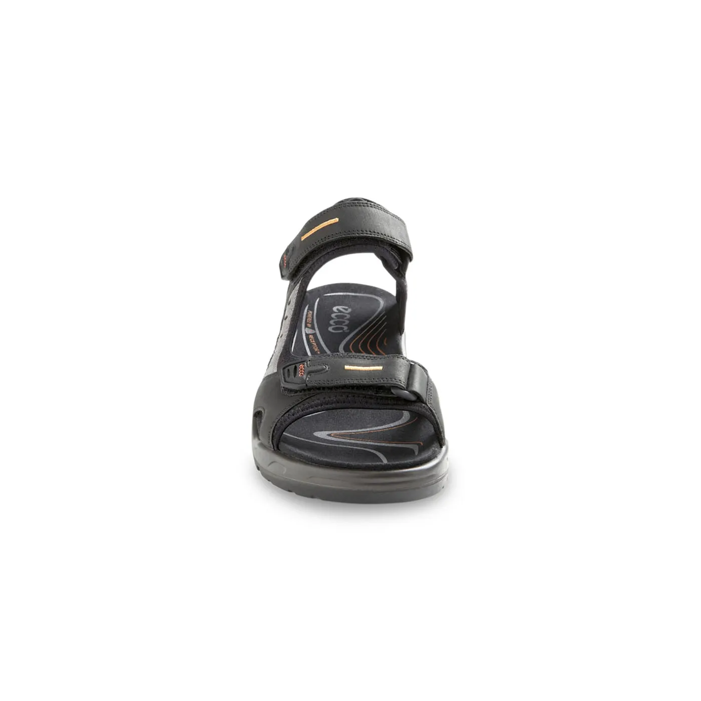 Ecco men's 069564-50034 Yucatan sandal black/mole/black