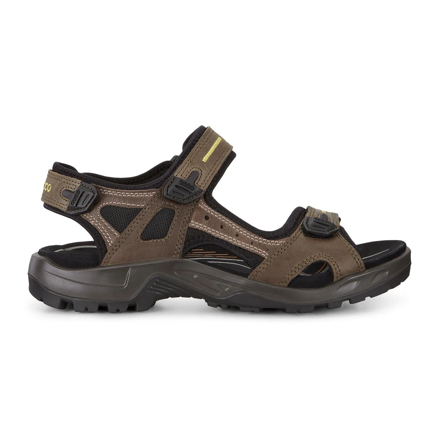 Ecco men's 069564-56396 Yucatan sandal tarmac/moon rock (size 47)
