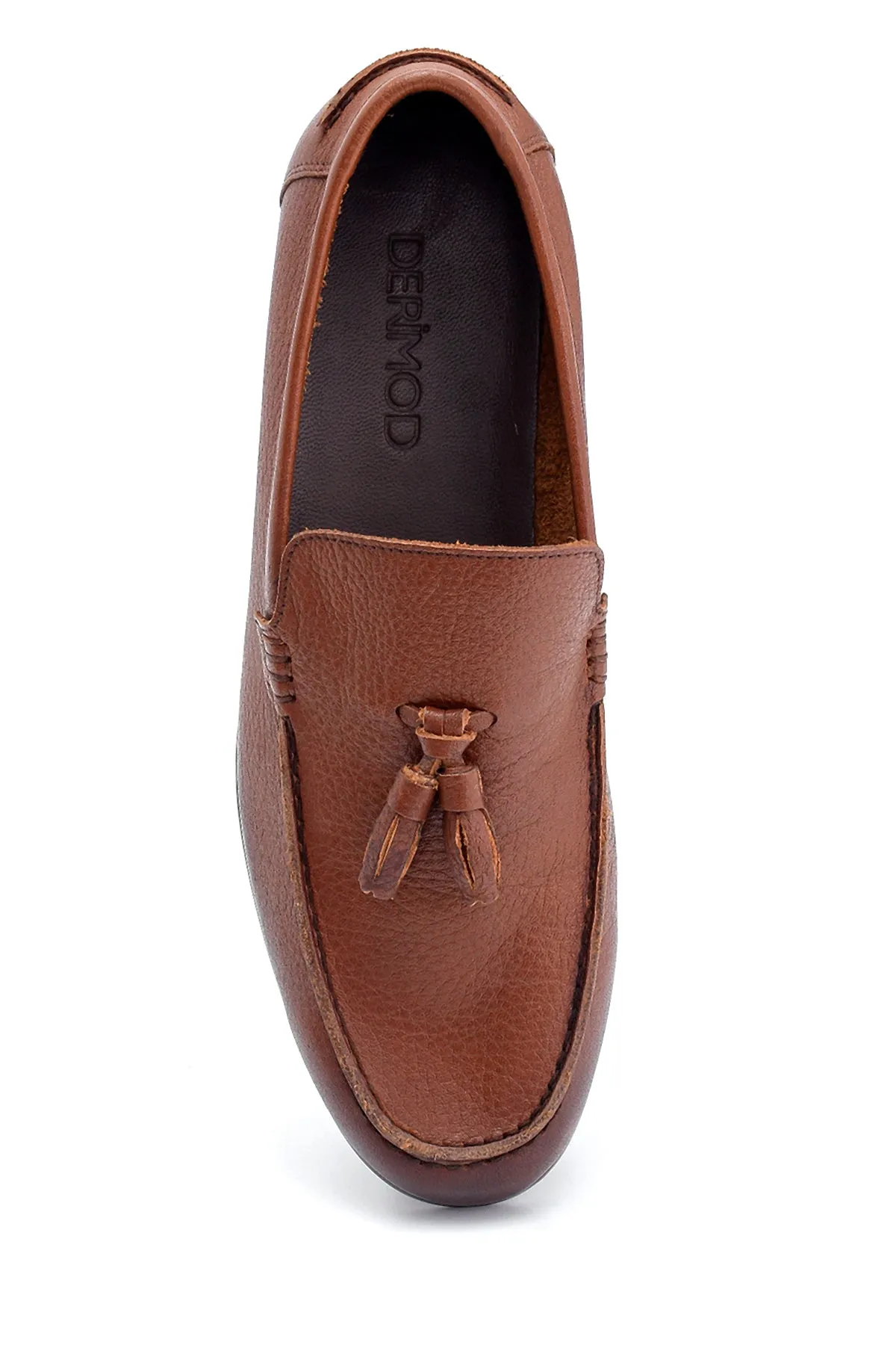 Erkek Deri Püskül Detaylı Loafer