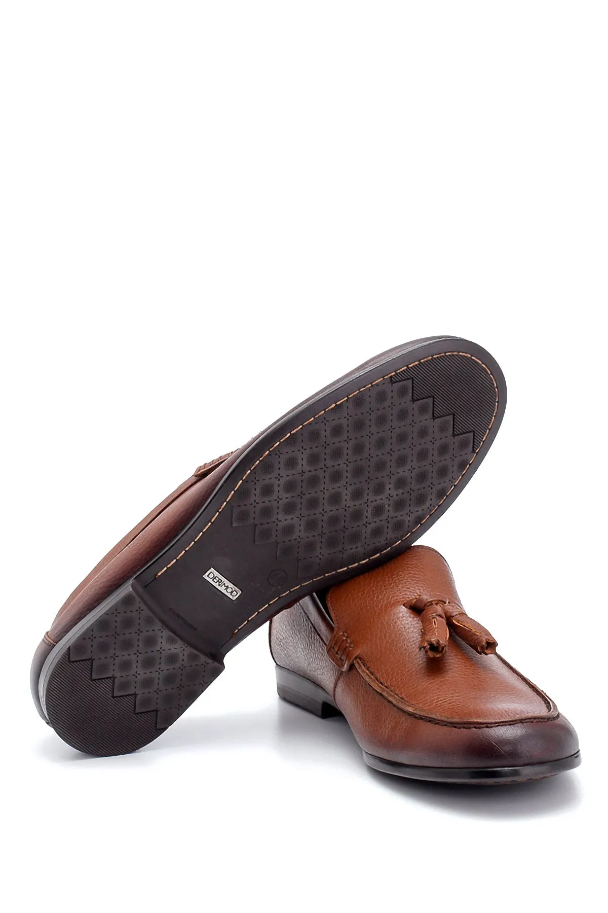 Erkek Deri Püskül Detaylı Loafer