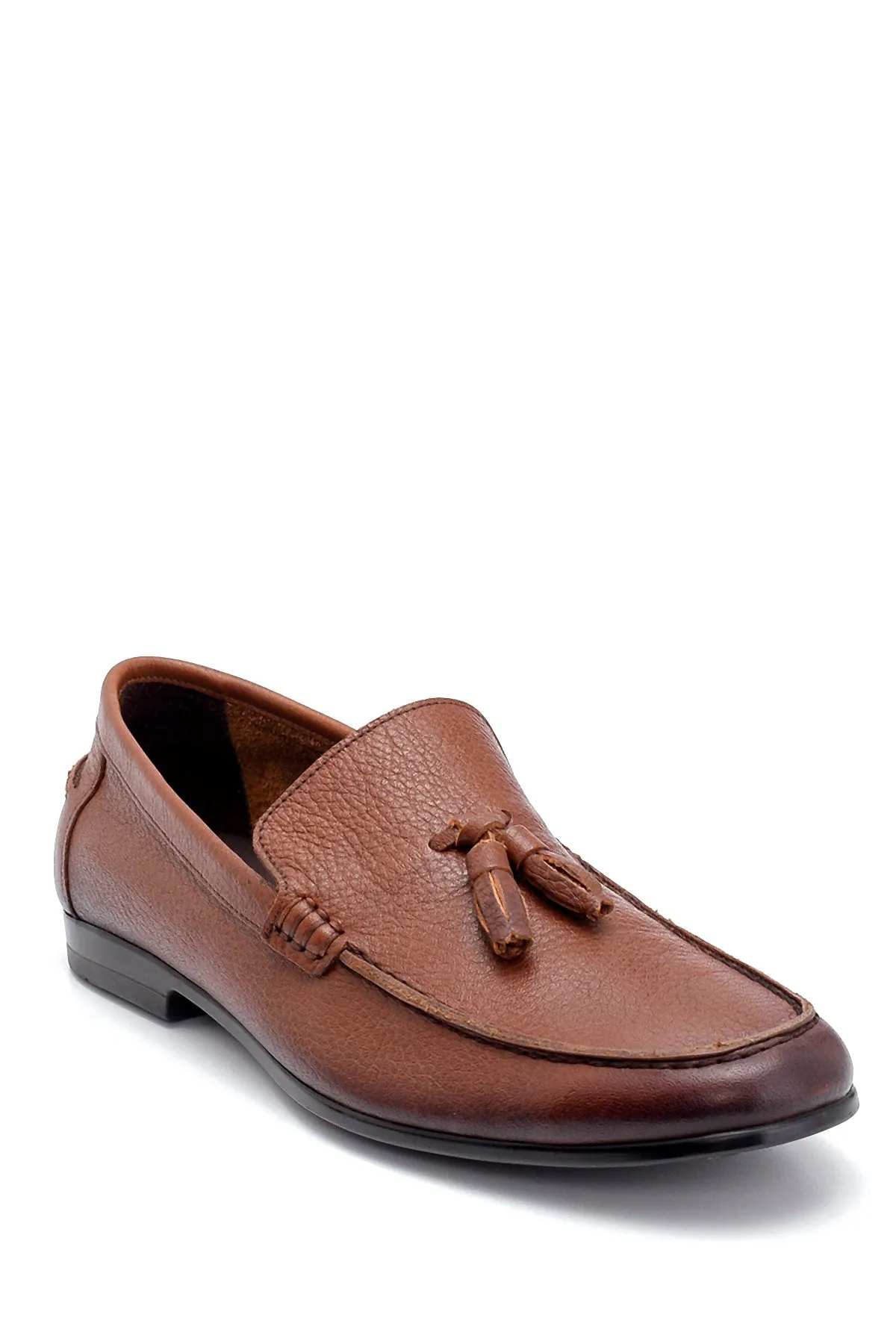Erkek Deri Püskül Detaylı Loafer