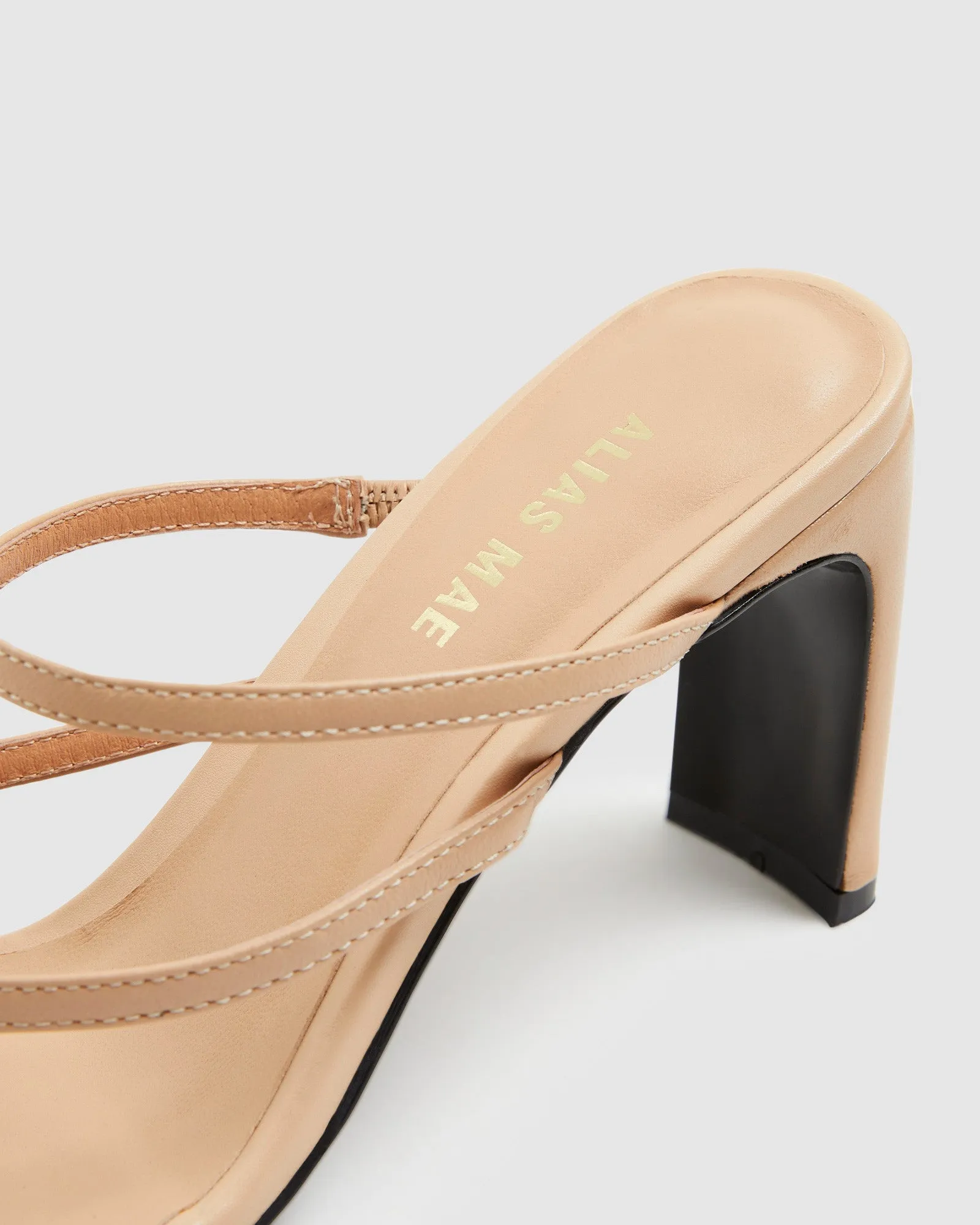 Esther Leather Heels Natural