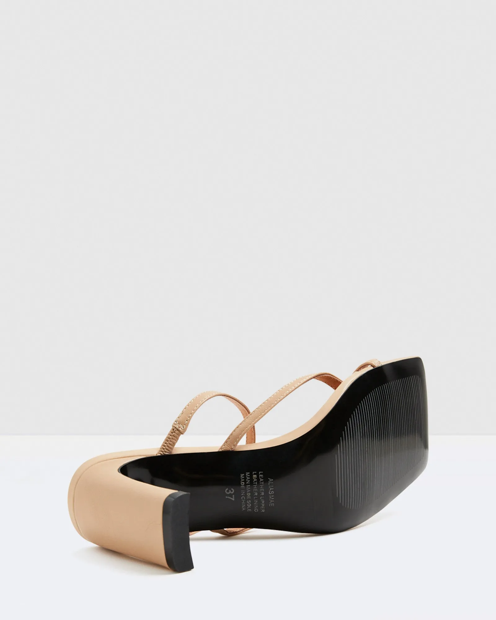 Esther Leather Heels Natural