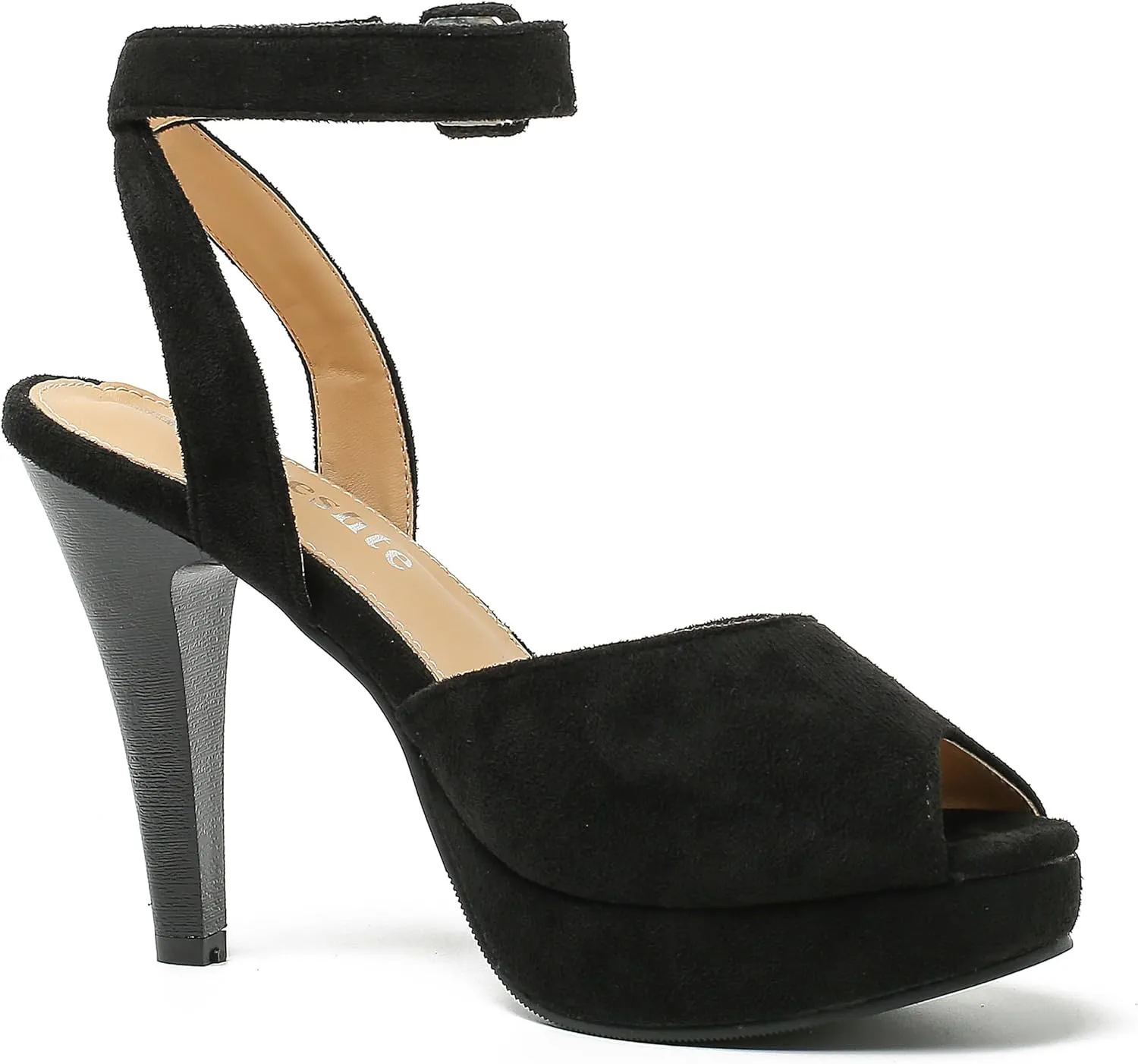 fereshte Women's High Heels Platform Sandals Ankle Strap Slingback Dress Sandal Pump Shoes
