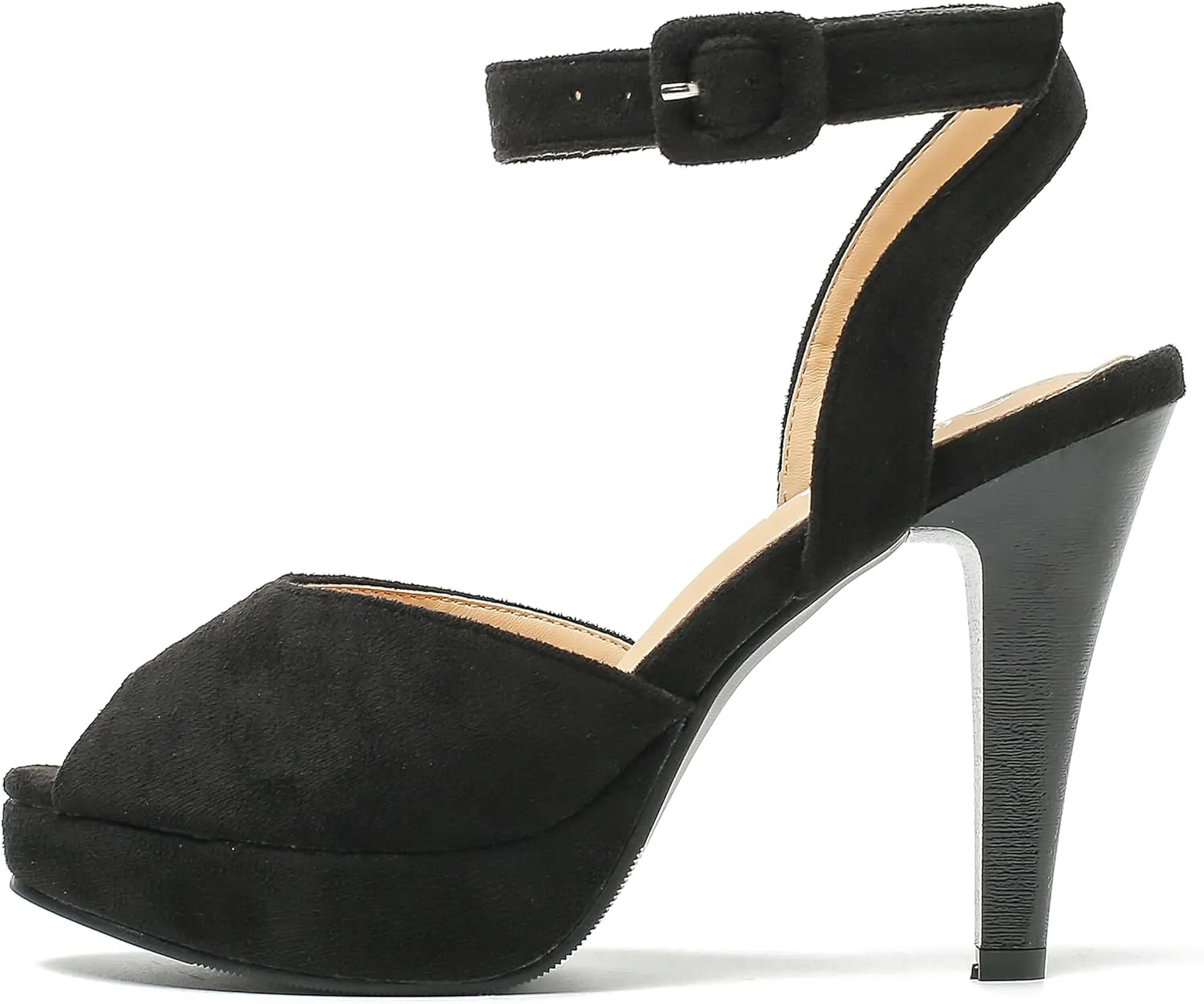 fereshte Women's High Heels Platform Sandals Ankle Strap Slingback Dress Sandal Pump Shoes