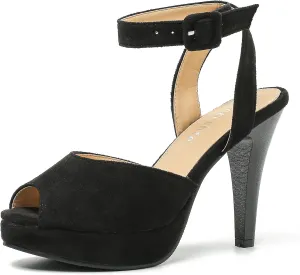 fereshte Women's High Heels Platform Sandals Ankle Strap Slingback Dress Sandal Pump Shoes