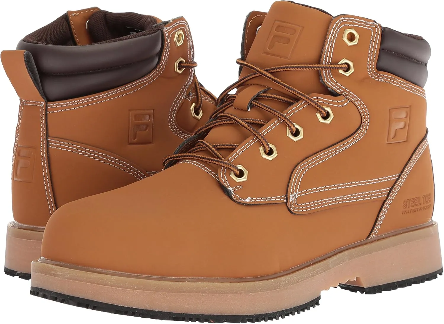 Fila Men's Landing Steel Slip Resistant Industrial Work Boot Food Service Shoe