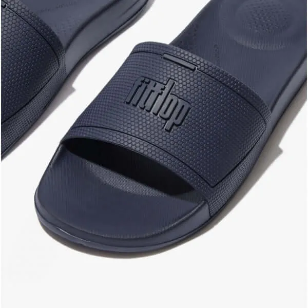 FitFlop iQUSHION SLIDES Womens Rubber Sliders Midnight Navy