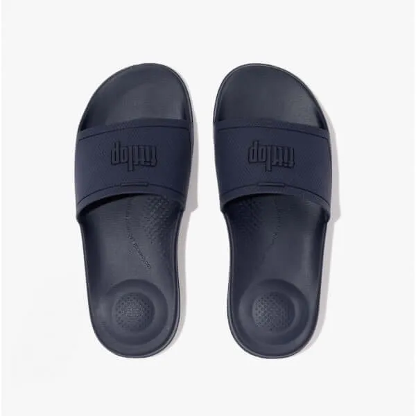 FitFlop iQUSHION SLIDES Womens Rubber Sliders Midnight Navy