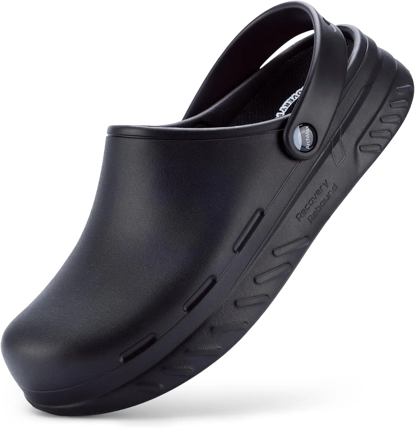 FitVille Wide Chef Shoes Men's Slip Resistant Work Shoes for Food Service Waterproof with Arch Support