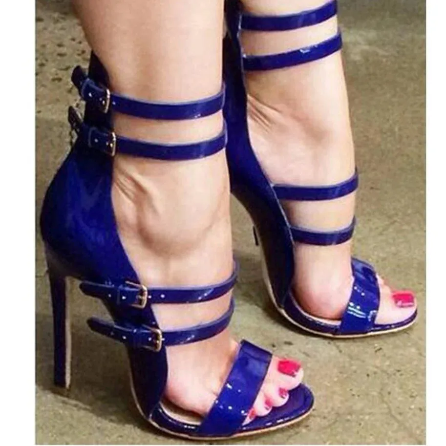 FZ Women's Sexy High Heels Ankle Strap Gladiator Shoes