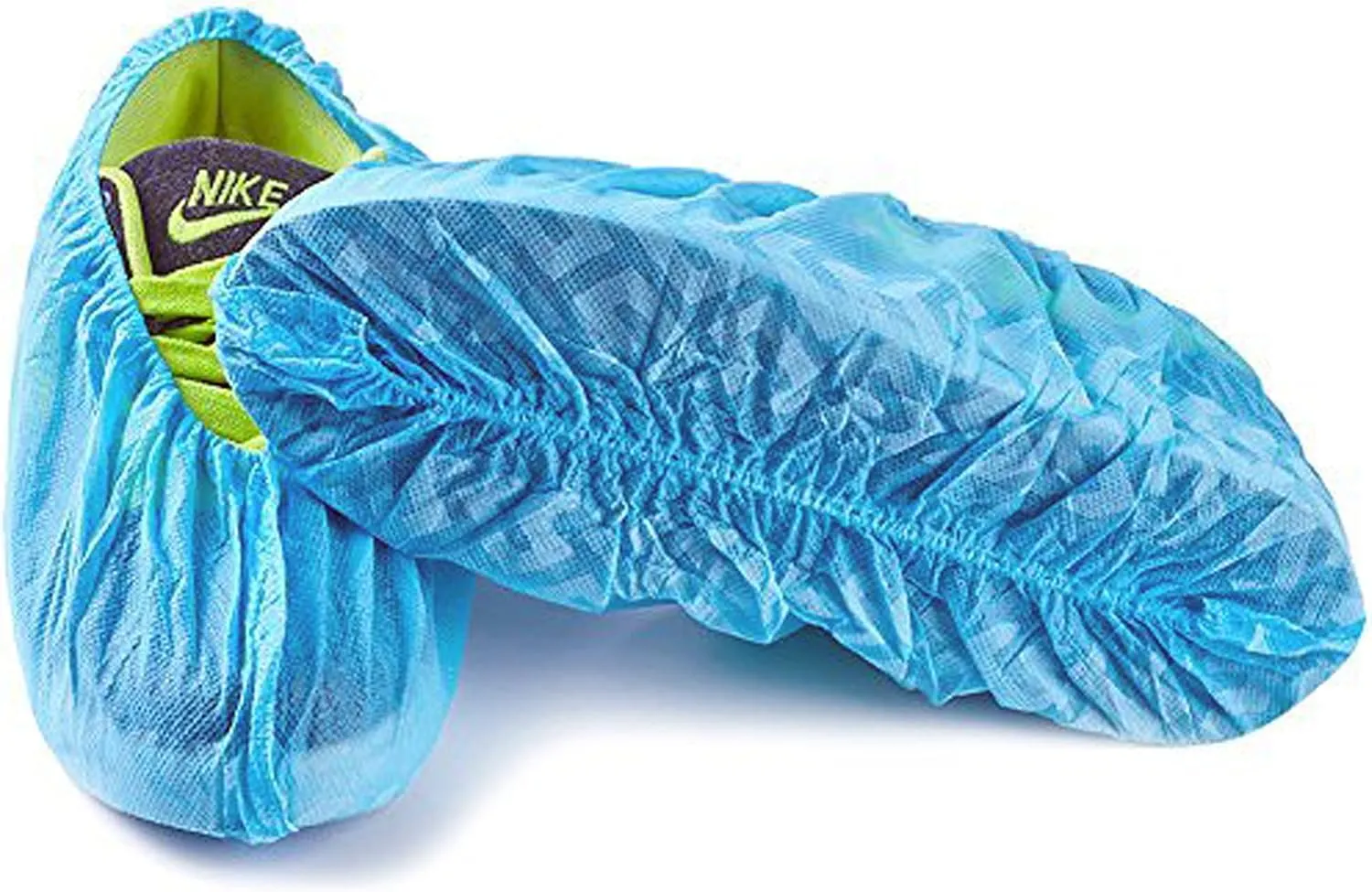 G & F Products - 13033 Premium 100 Pack (50 Pairs ) Disposable Boot & Shoe Covers Slip - Resistant fits up to size 11 US Men and 13 US Women, Blue, Large
