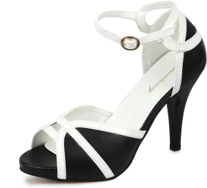 getmorebeauty Peep Toe Heels for Women Sexy Strappy High Heels Ankle Strap Heeled Sandals