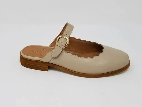 Glendale Mary-Jane Scalloped  Ballerina Flat