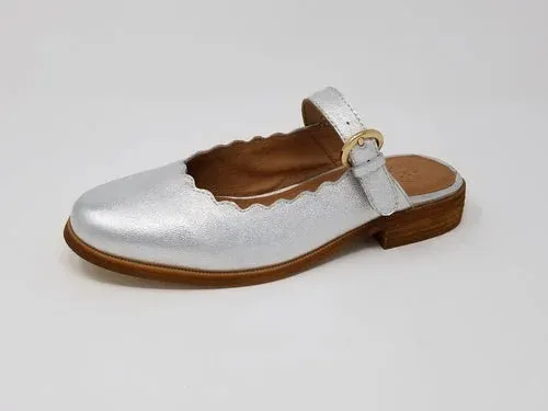 Glendale Mary-Jane Scalloped  Ballerina Flat