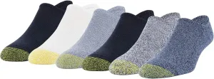 GOLDTOE Men's Davenport Invisible Socks 6 Pack