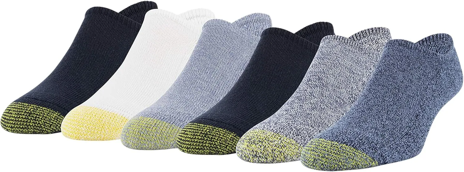 GOLDTOE Men's Davenport Invisible Socks 6 Pack