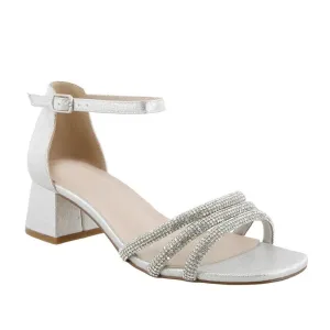 Grace Silver Shimmer Back Formal Shoe