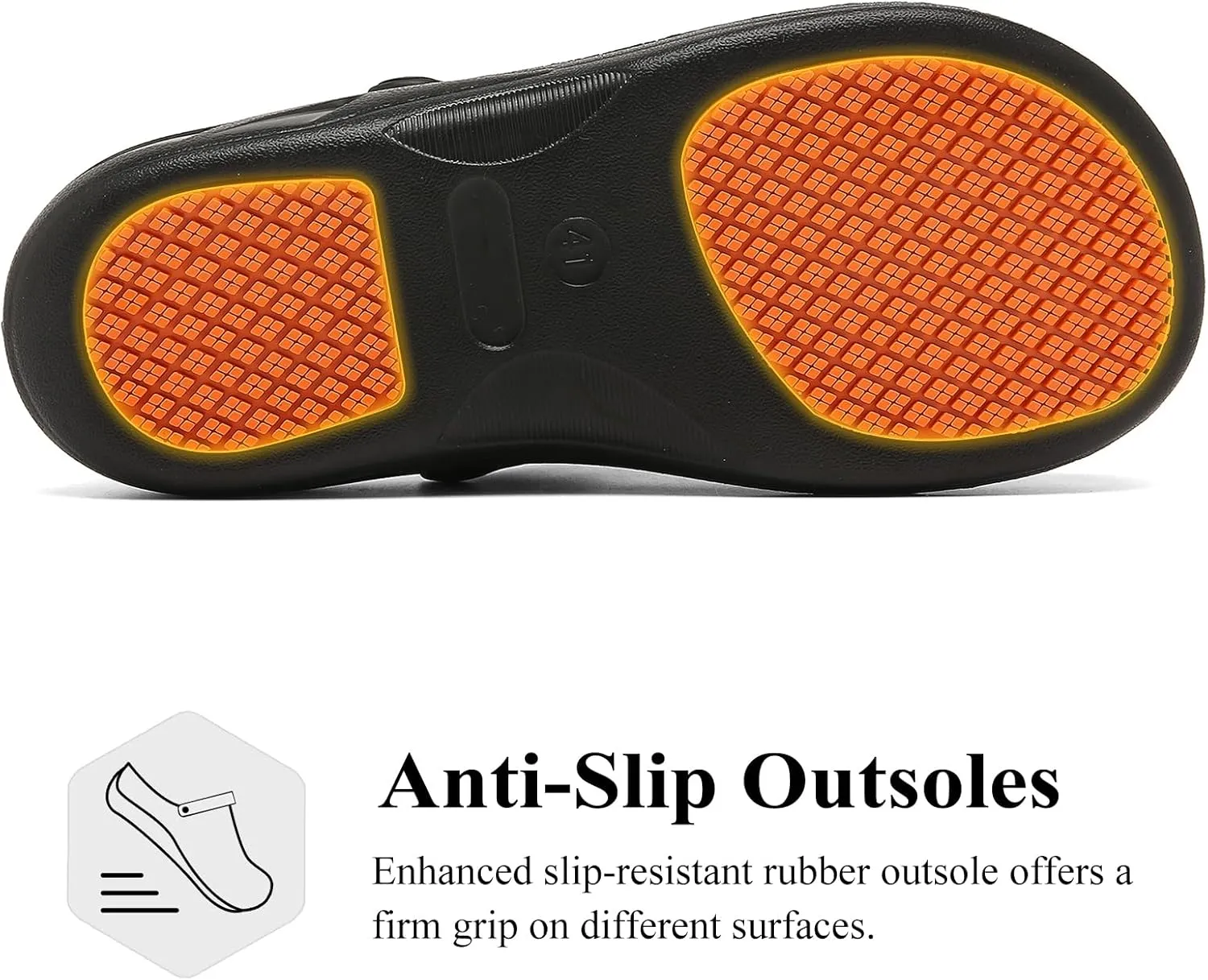 Haifago Non Slip Chef Shoes for Men Women, Kitchen Food Service Slip Resistant Work Shoe Waterproof Nursing Clogs
