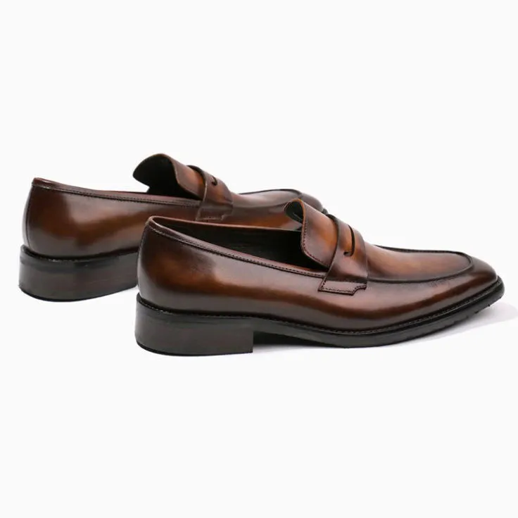 Handmade Full Grain Leather Loafer Shoes