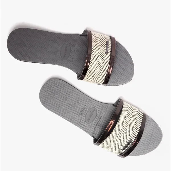 Havaianas HAV YOU TRANCOSO PREMIUM City Womens Sliders Sand Grey