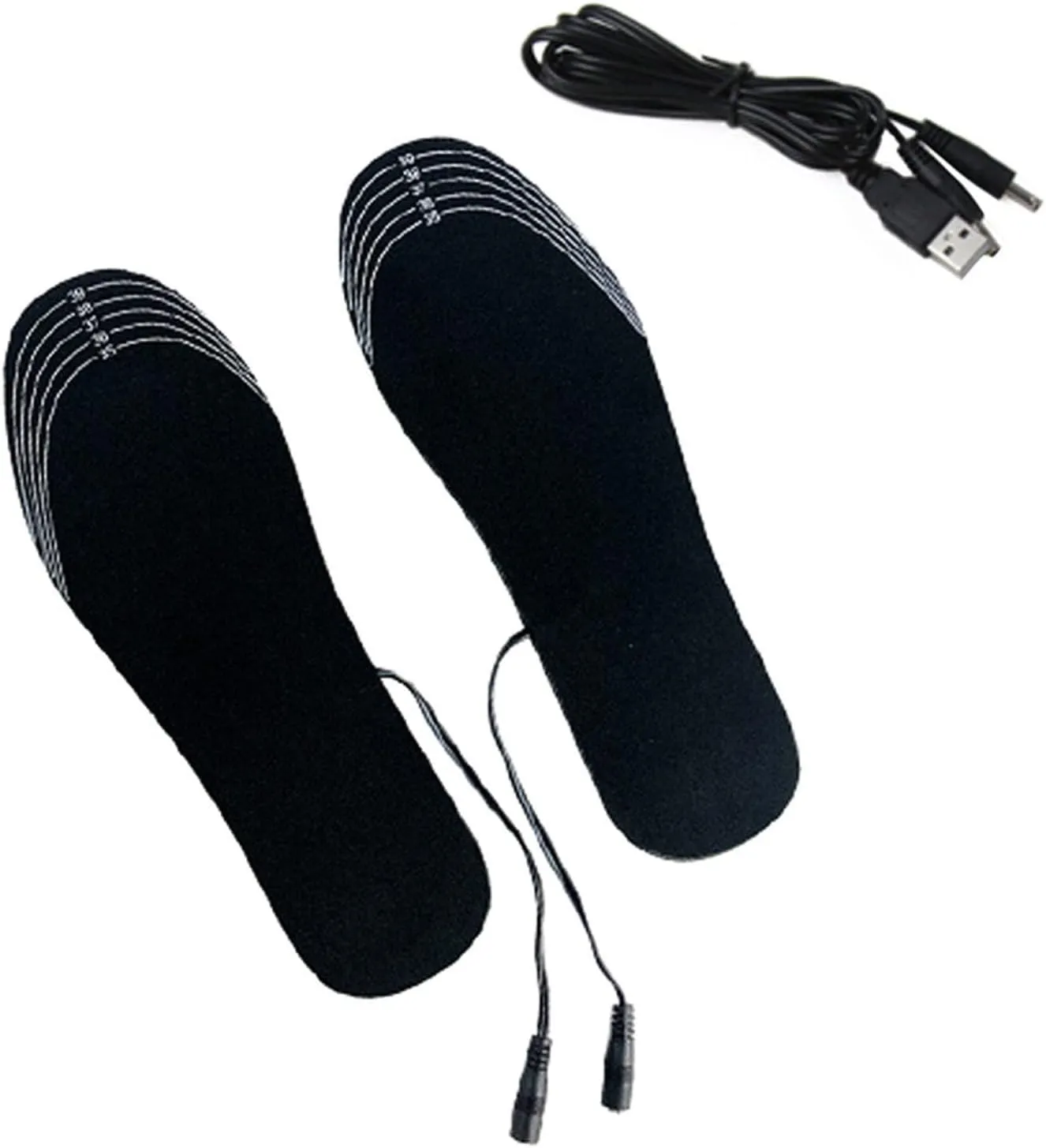 Heated Shoe Insoles Winter Foot Warmers,Heating Insole Electric USB Rechargeable Thermal Sole Trimmed Foot Warmer
