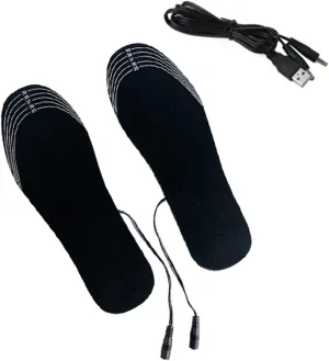 Heated Shoe Insoles Winter Foot Warmers,Heating Insole Electric USB Rechargeable Thermal Sole Trimmed Foot Warmer