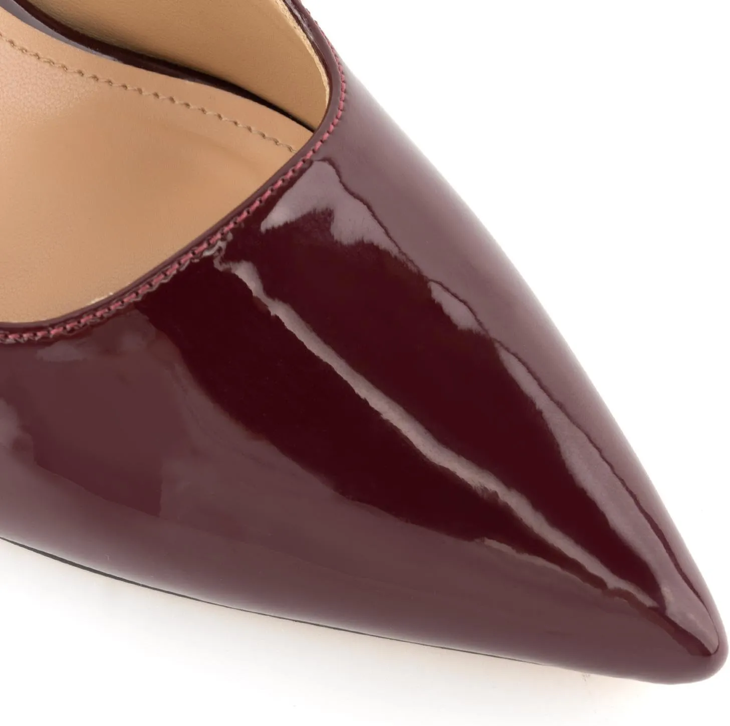 heelchic Slingback Heels for Women Block Heel Pointed Closed Toe Chunky Heel Slip on Wedding Dress Shoes Comfortable