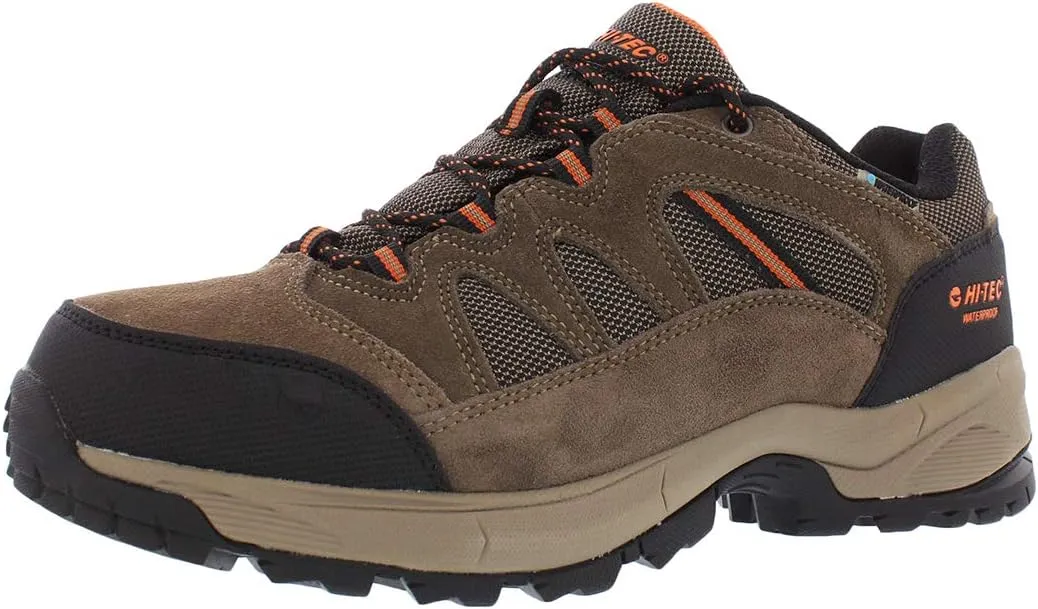 HI-TEC Men's Ridge Low Wp Brown Ankle-High Leather Hiking Shoe - 8.5 M