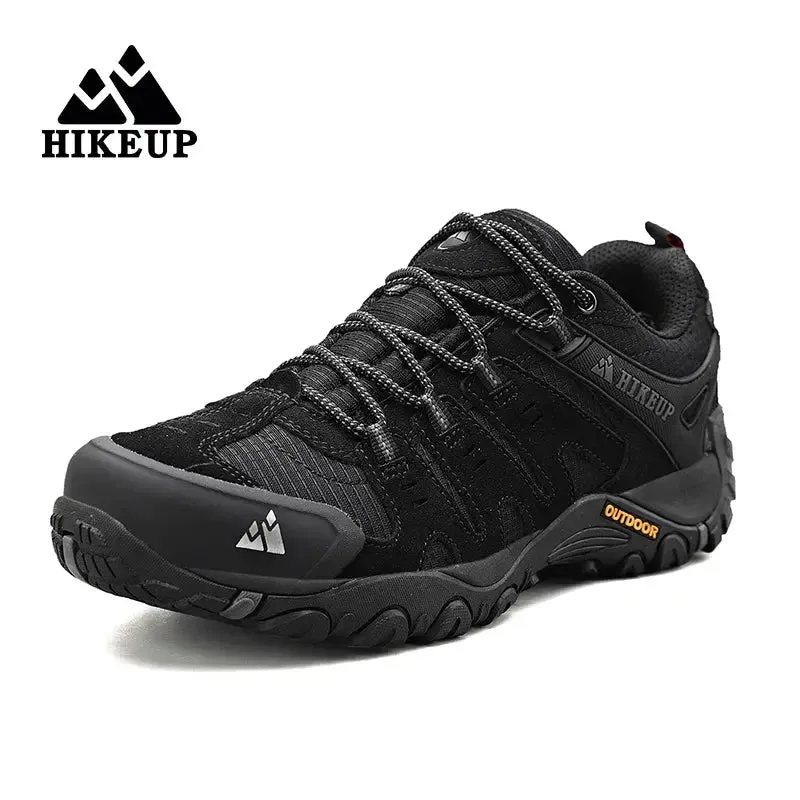 HIKEUP Men's Suede Leather Hiking Shoes