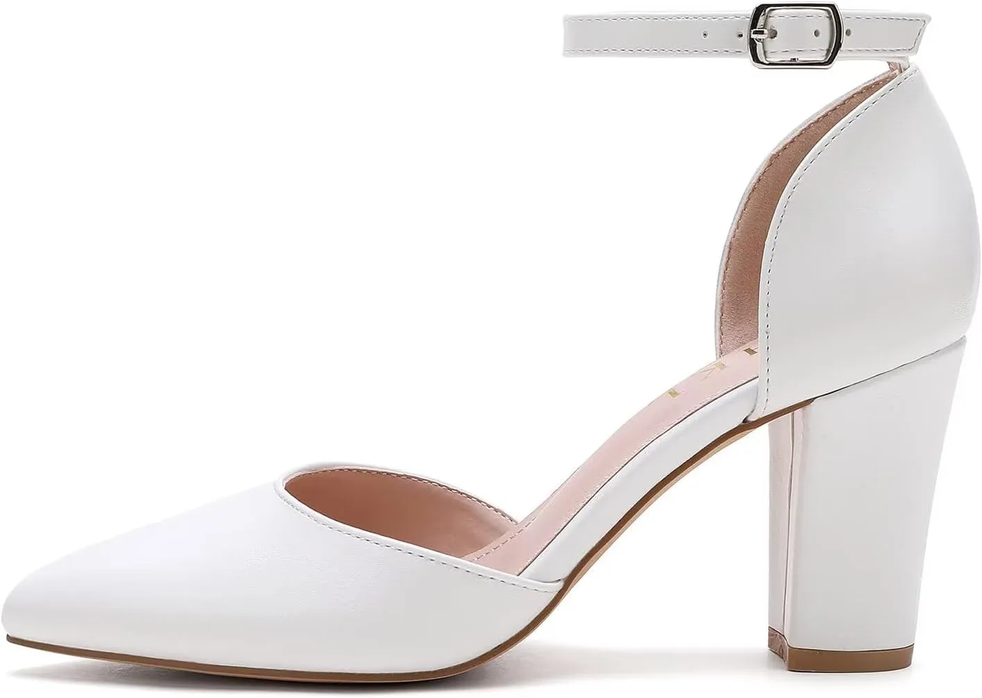 HKL Women's Closed Toe Pointed Heels Pumps